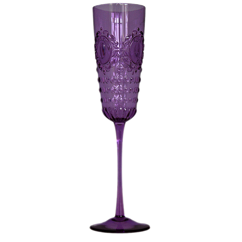 Baroque Acrylic Champagne Flutes