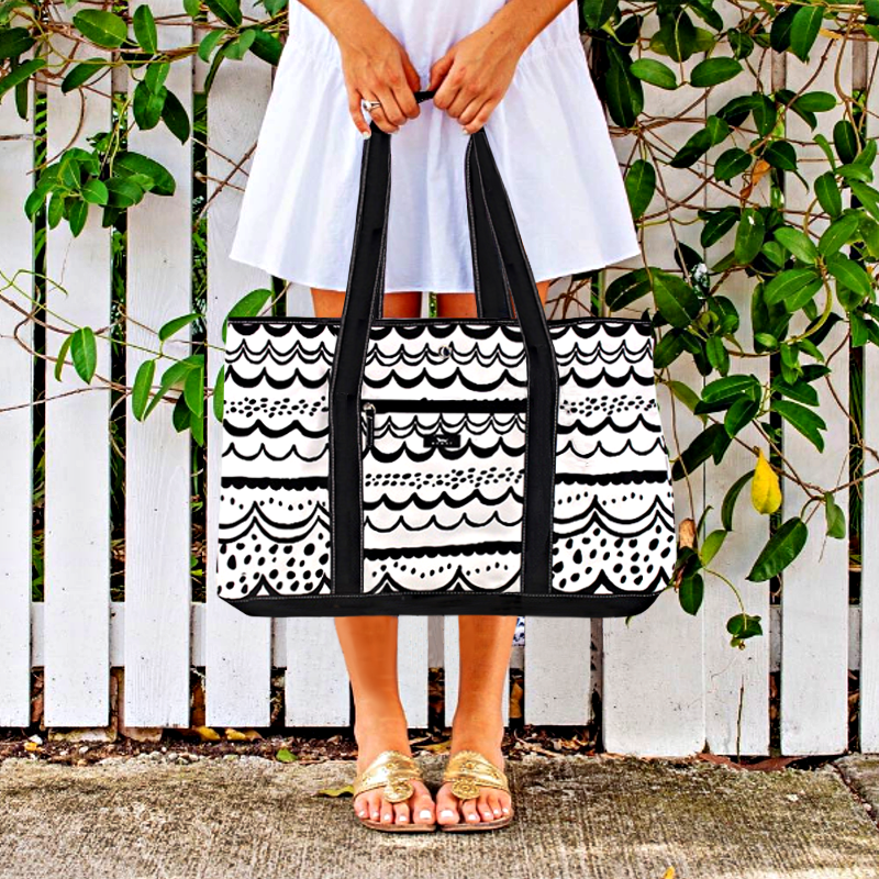 Bag oh Bag in Black + White Wave