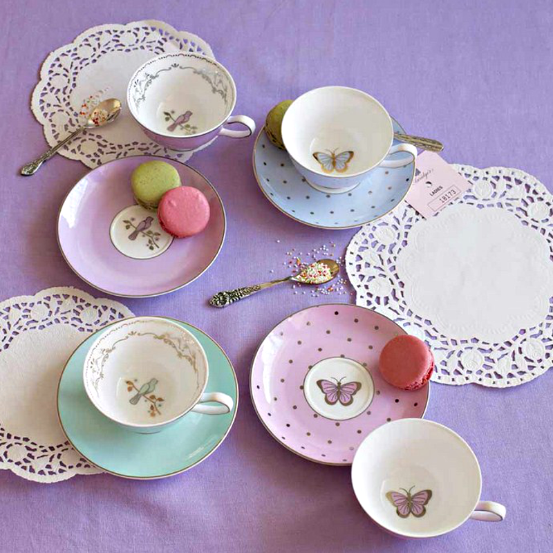 Shiny Teacups + Saucers