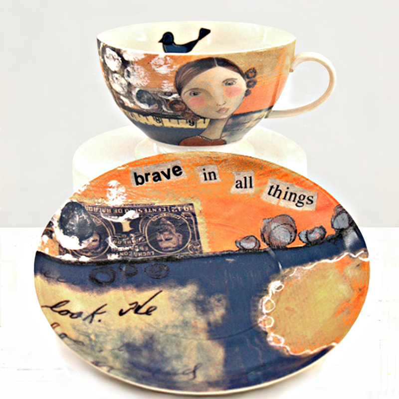 Whimsical Teacups + Saucers