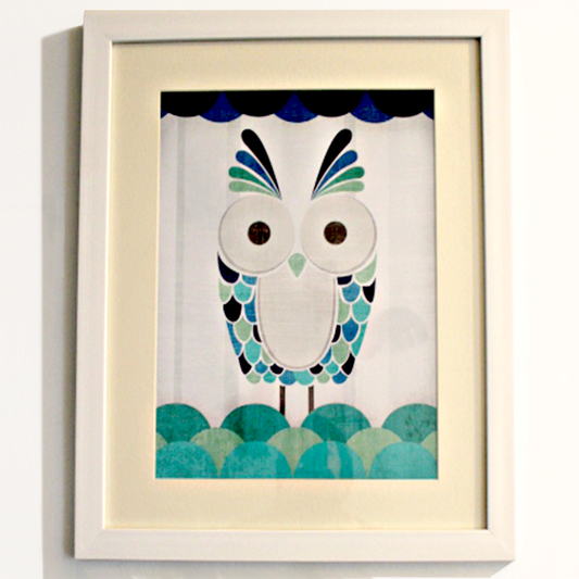 Framed Owl Giclee