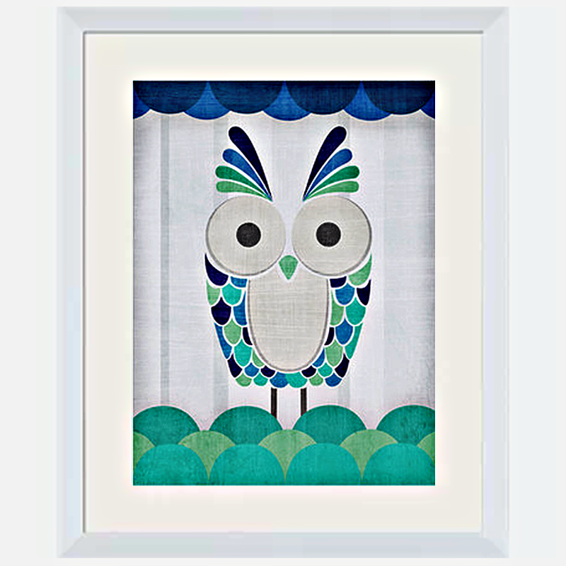 Framed Owl Giclee
