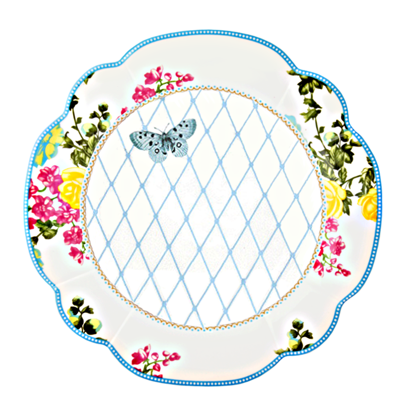 Spring Floral Porcelain Plates