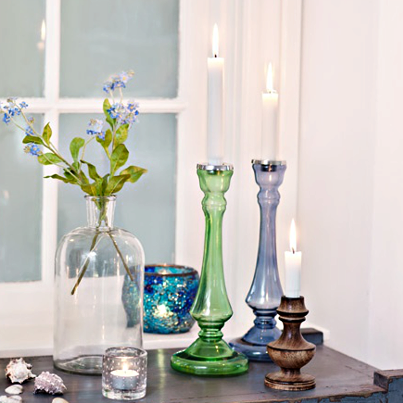 Tall & Stately Glass Candle Holders