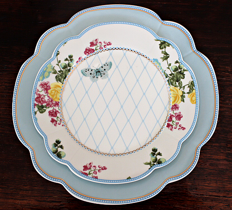 Spring Blue Porcelain Plates