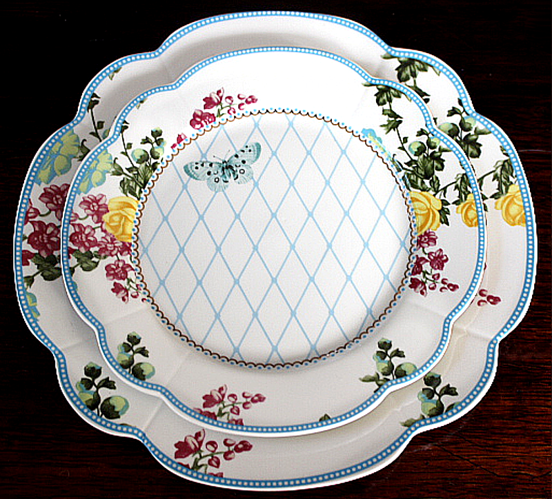 Spring Floral Porcelain Plates