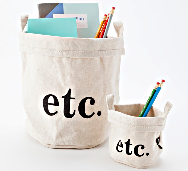 Small Canvas Bag - 'Etc'