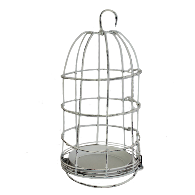 Rustic Wire Cage Light Holder