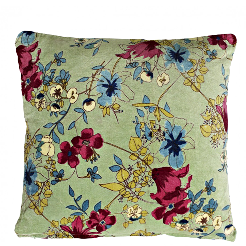 Floral Velvet Cushion