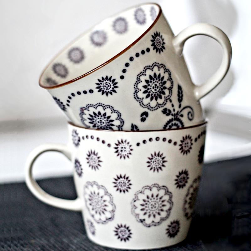 Bohemian Floral Mugs