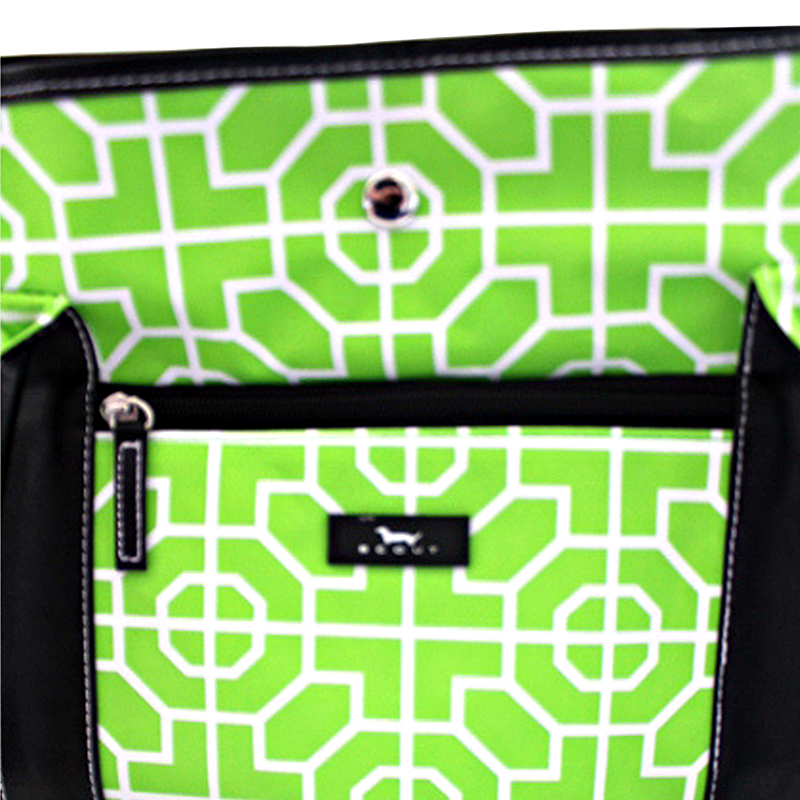 Bag oh Bag in Green Geometric