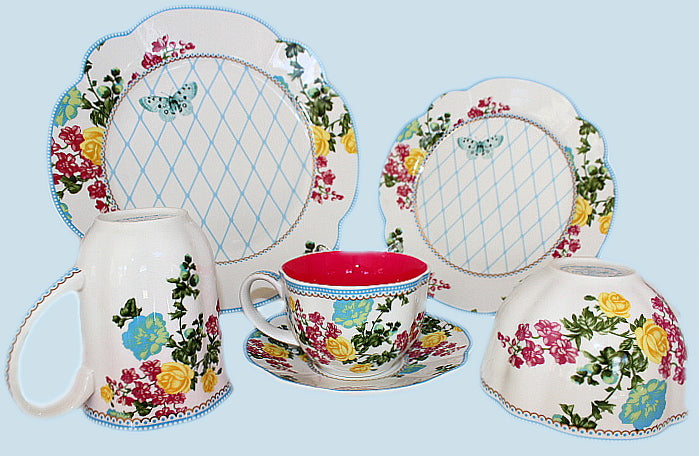 Spring Floral Porcelain Plates