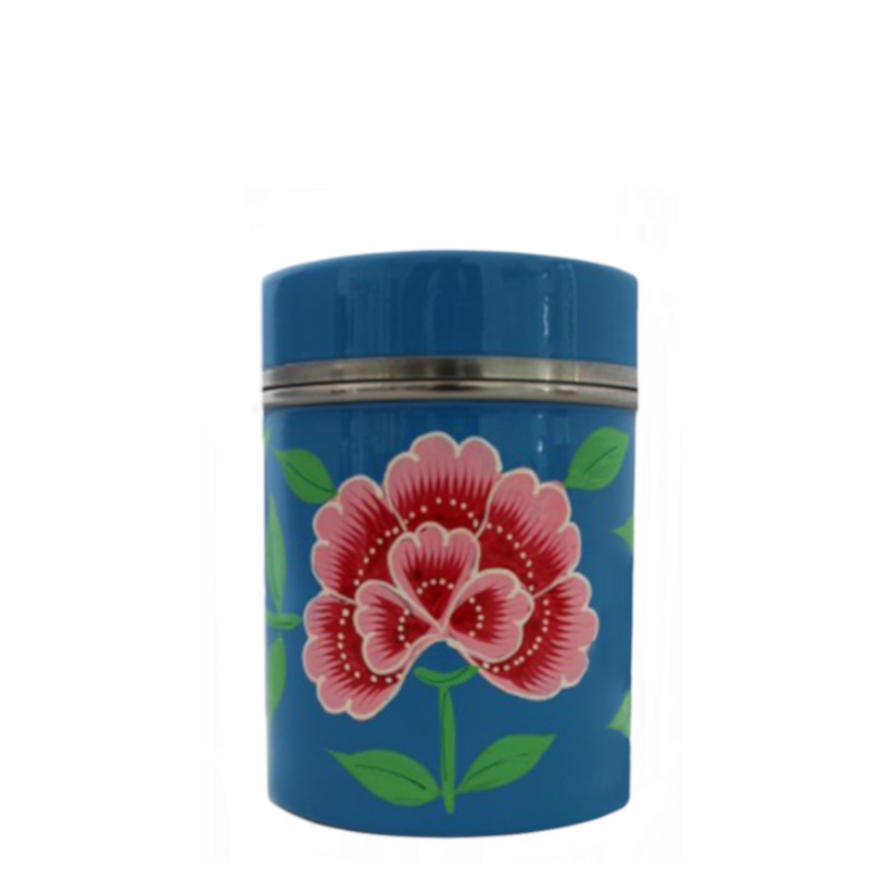 Floral Enamel Canisters