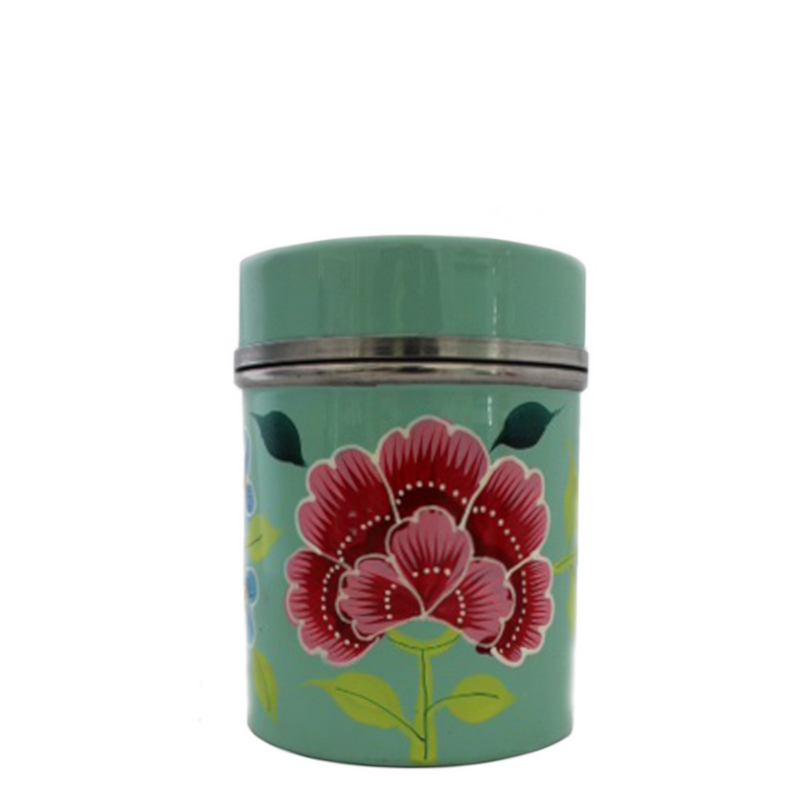 Floral Enamel Canisters