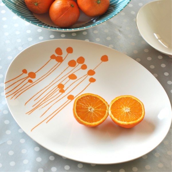 Retro Melamine Platter