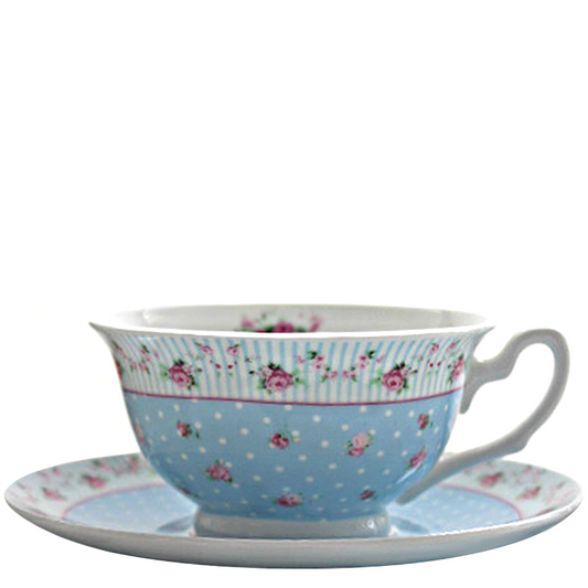 Rosebud Teacup & Plate Set