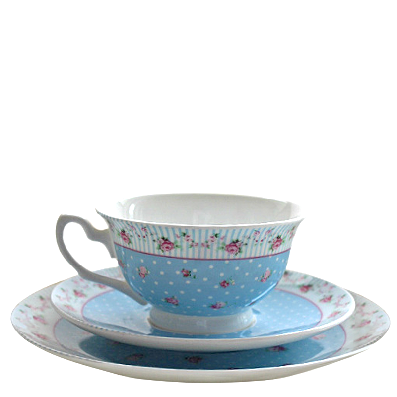 Rosebud Teacup & Plate Set