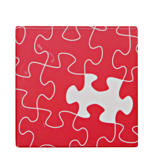 Quirky Jigsaw Puzzle Piece Candle
