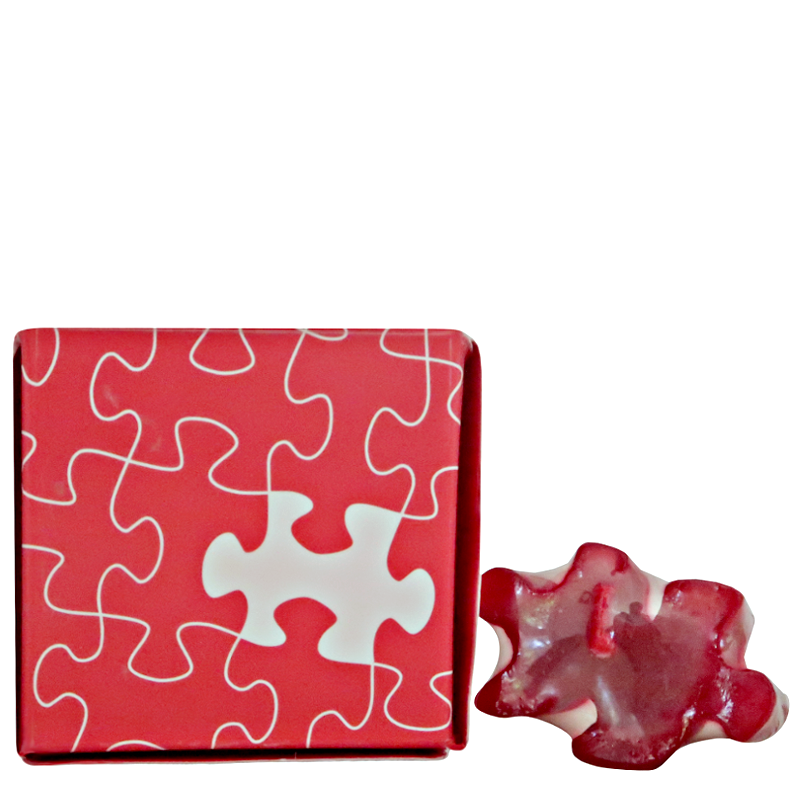 Quirky Jigsaw Puzzle Piece Candle