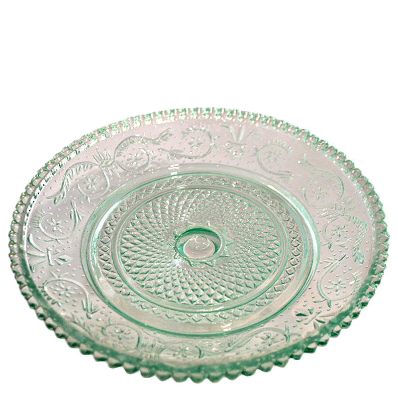 Glass Embossed Cake Stand