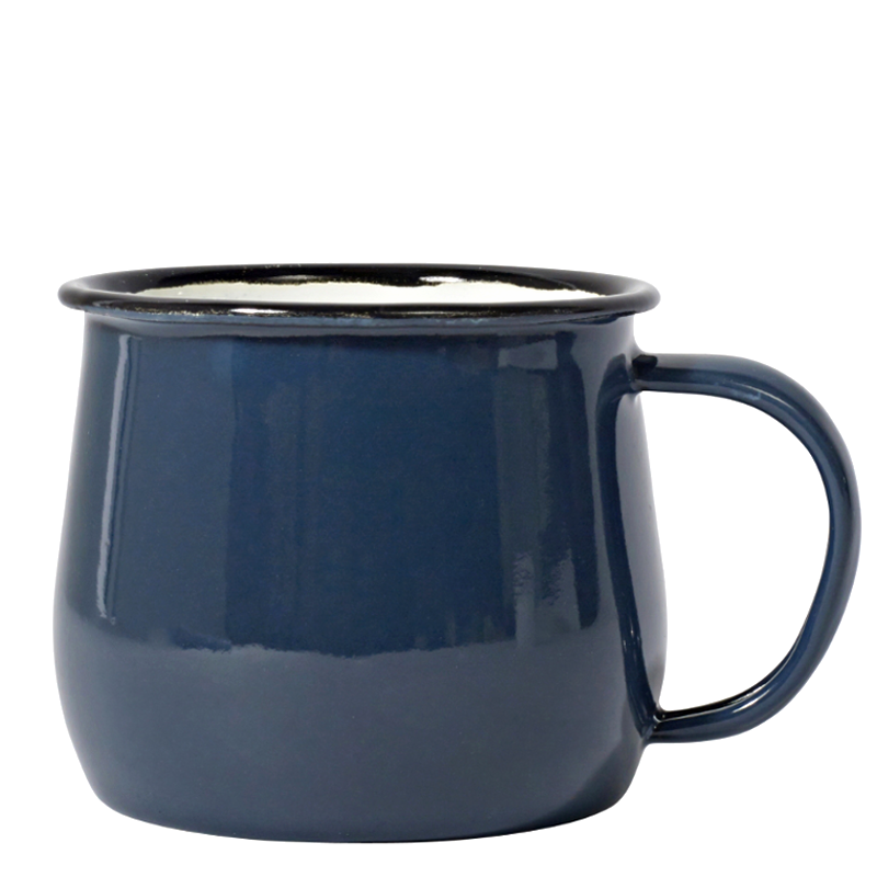 True Blue Enamel Coffee Cups
