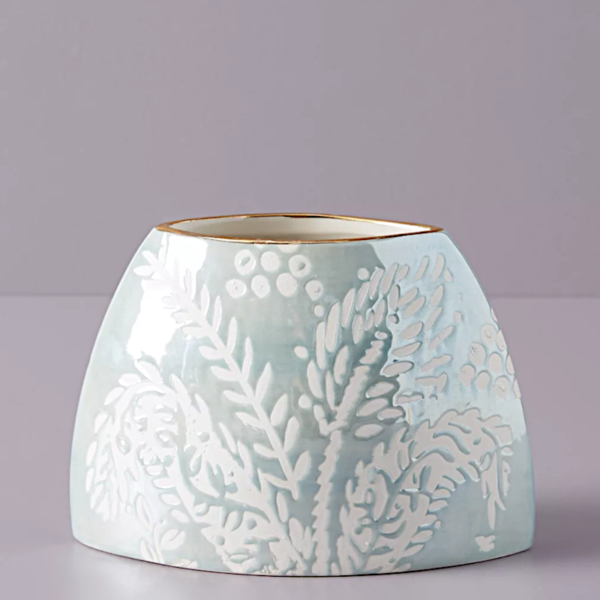 Embossed Mint Vase - Image 2