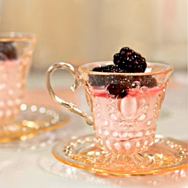 Baroque Acrylic Teacup + Saucer - Image 3