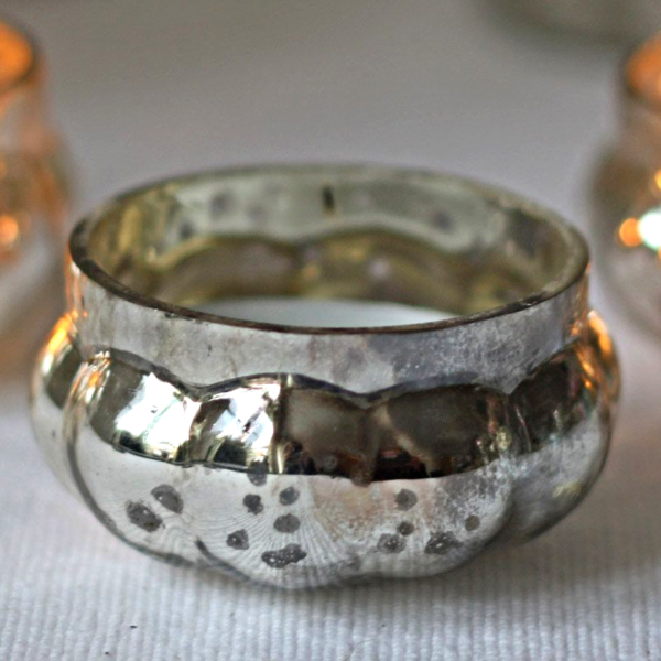 Rustic Silver Tealight Holders - Image 3