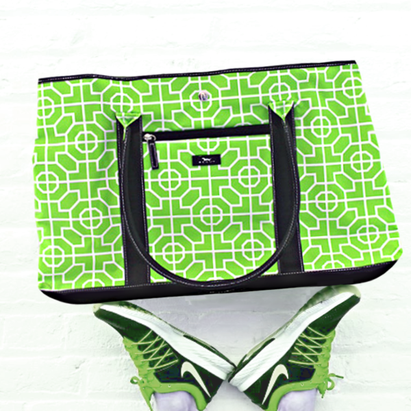 Bag oh Bag in Green Geometric - Image 2