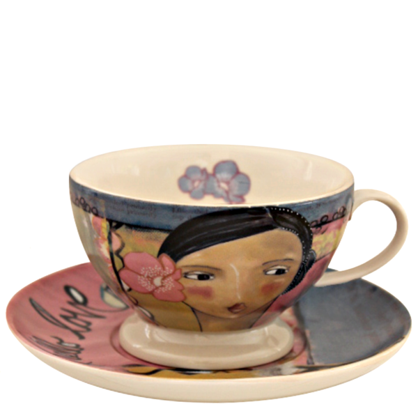 Whimsical Teacups + Saucers