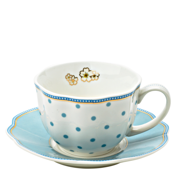 Spring Spot Teacup + Saucer