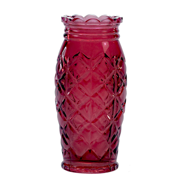 Glass Embossed Vase