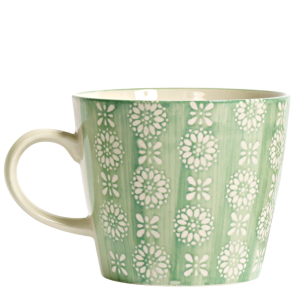 Boho Mugs in Green